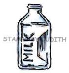 H-281-HK Lg. Milk Bottle